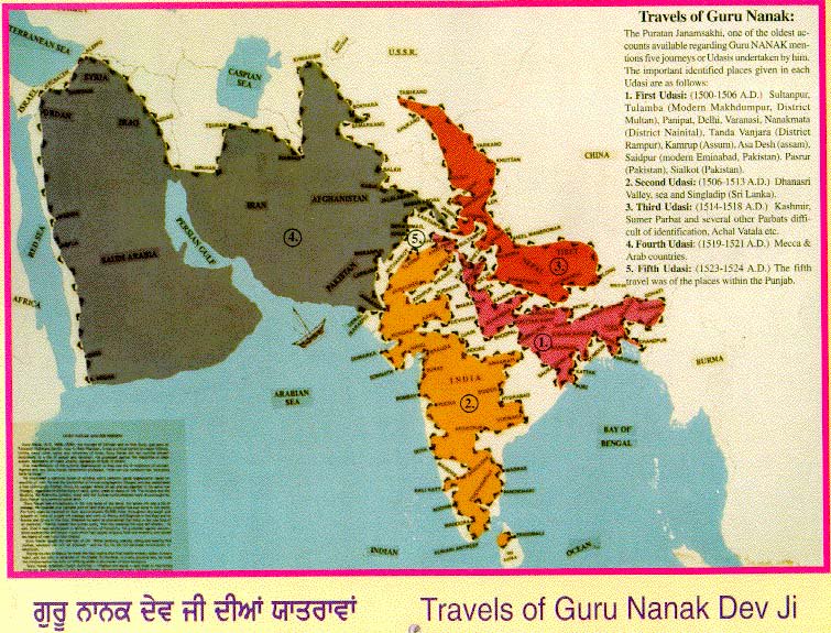 Guru Nanak Dev Ji journary