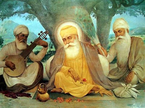 Guru Nanak Dev Ji with balla and mardana