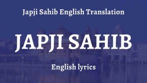 Japji Sahib English Translation