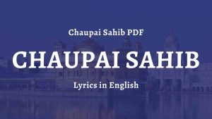 Chaupai Sahib PDF
