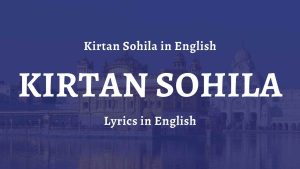 Kirtan Sohila in English